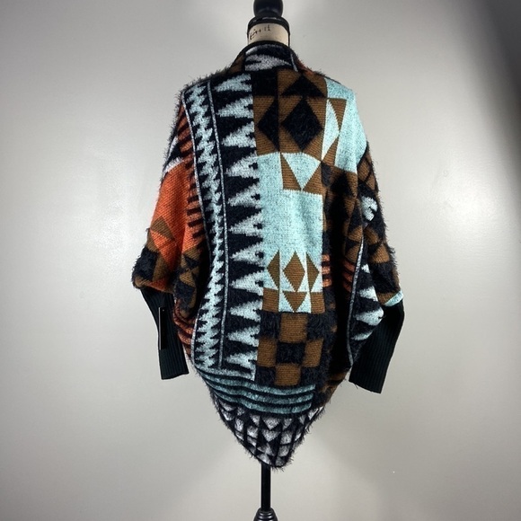 Maxsport Aztec Cocoon Open Front Sweater Size S/M - Picture 13 of 14